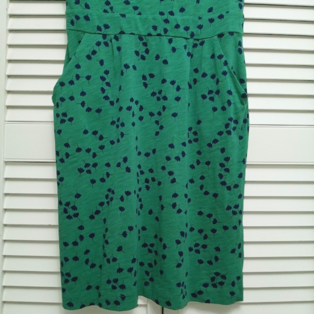 *SOLD* Boden Green & Midnight Blue Florrie Jersey Sheath dress with Pockets 8R - Picture 12 of 16